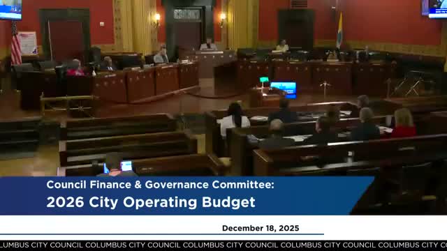 Columbus officials outline $2.7 billion 2026 operating budget and a package of cuts and investments to close the gap