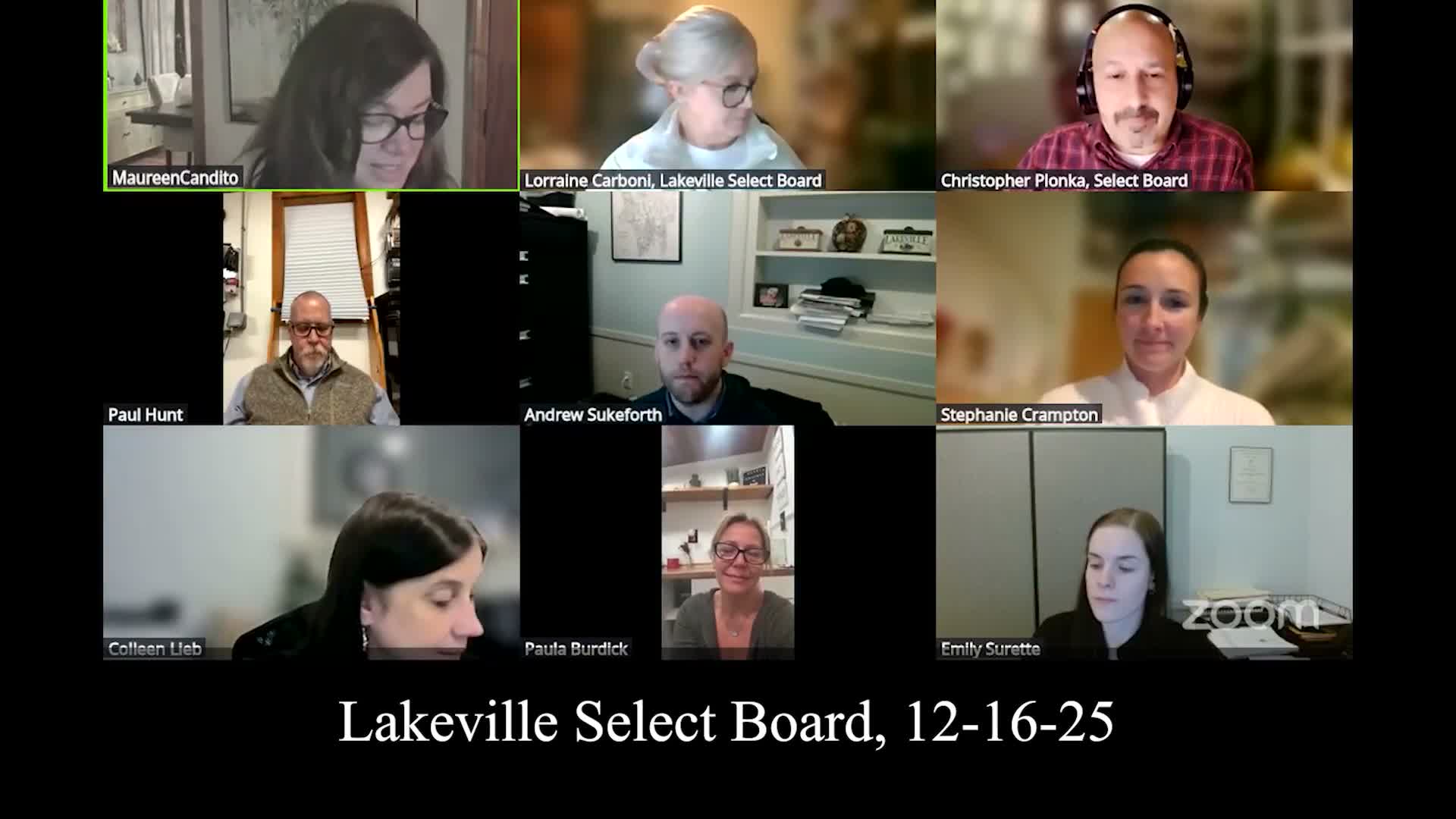 Select Board names Paula Burdick treasurer-collector, cites long service