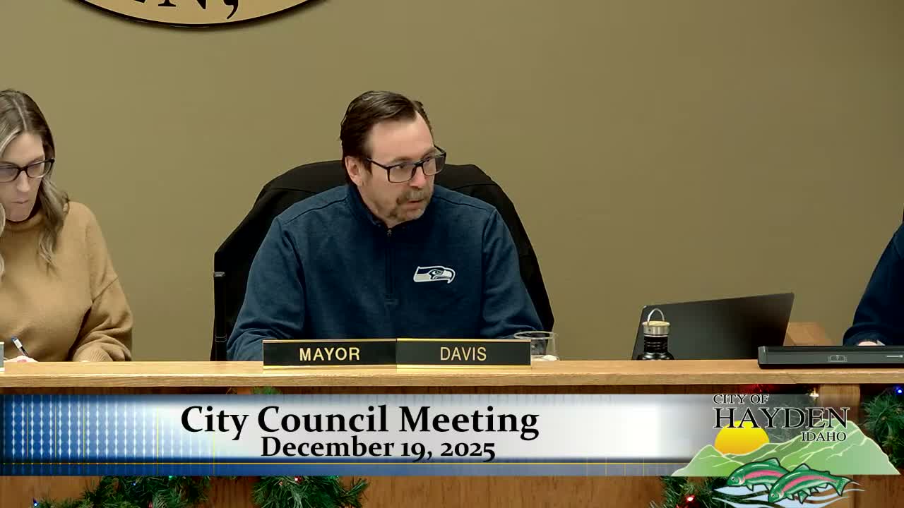 At a glance: key votes from the Dec. 19 Hayden City Council meeting