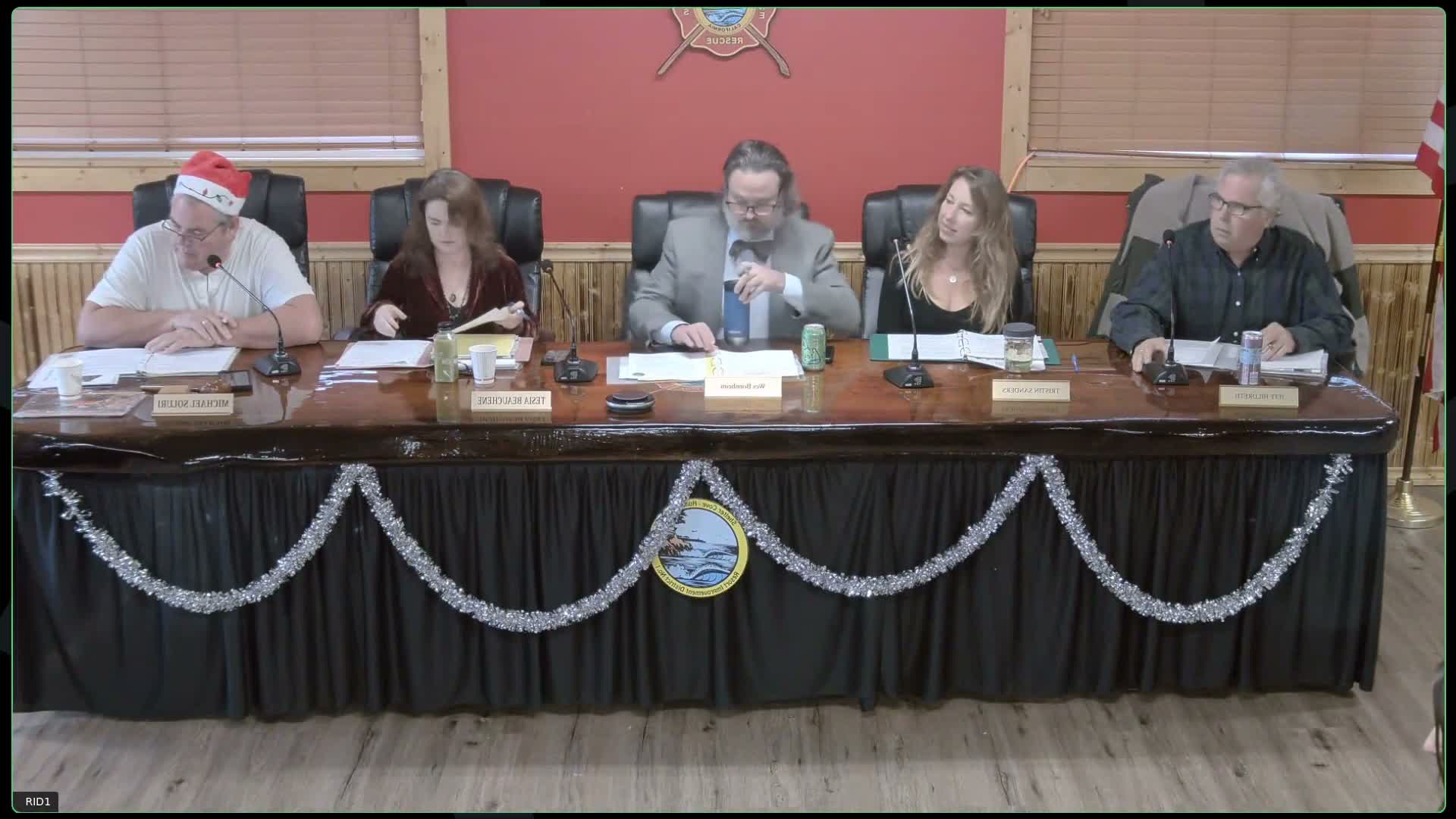 Votes at a glance: Shelter Cove RID actions Dec. 16