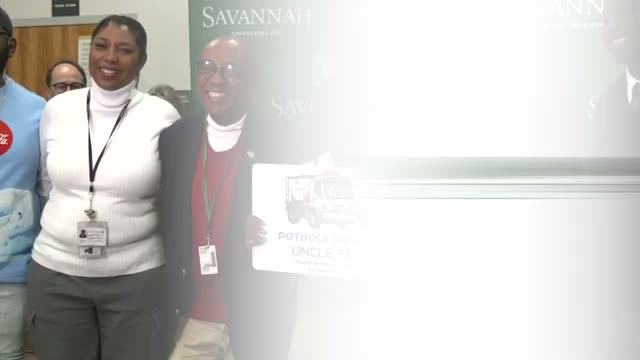 Savannah student names city pothole‑patcher 'Uncle Phil' and gets a turn at the controls