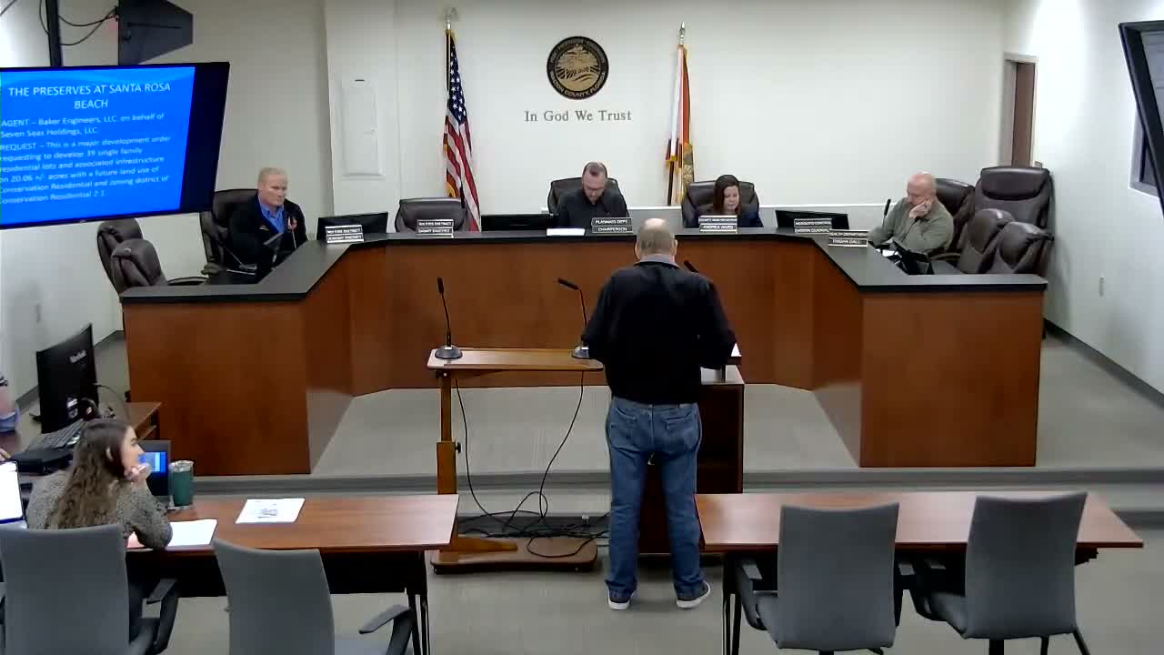 Large Santa Rosa Beach subdivision continued after wetlands, open‑space questions