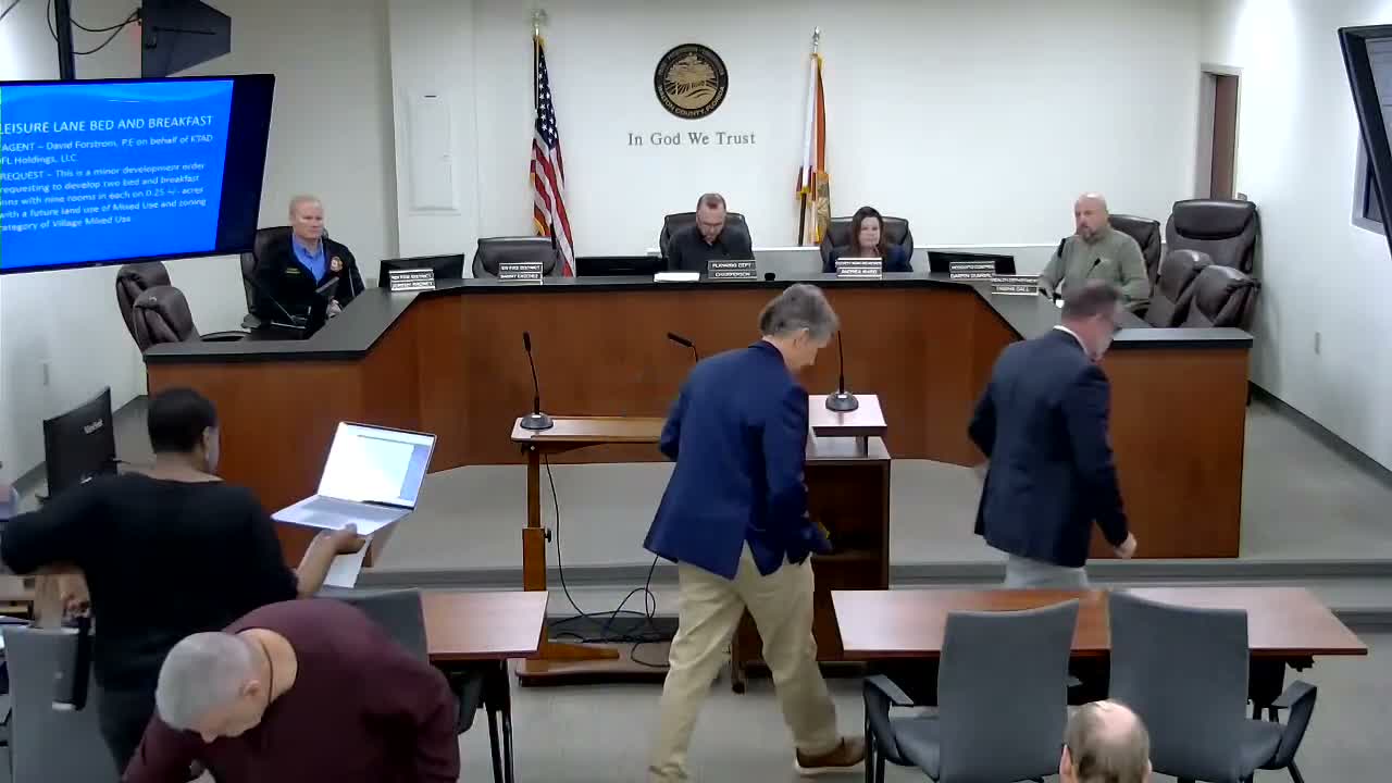 TRC conditionally approves Leisure Lane bed‑and‑breakfast project pending technical reviews