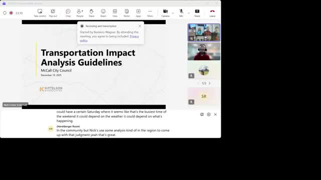 McCall council adopts TIA guidance, strips "intended for local residents" language