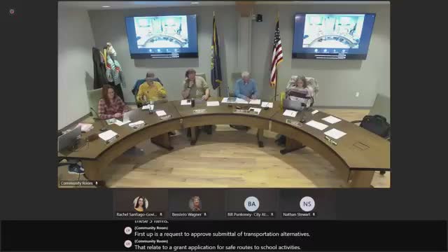 Council approves grant applications for Safe Routes activities, Colorado Street pathway and accepts NRPA mini‑grant