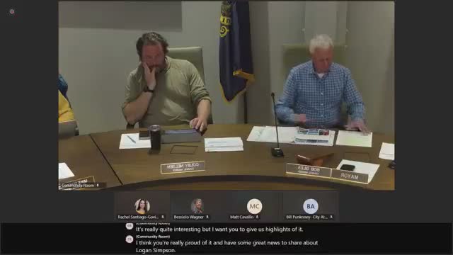 Council backs review team led by Logan Simpson and accepts $25,000 Blue Cross grant for health focus in comp plan