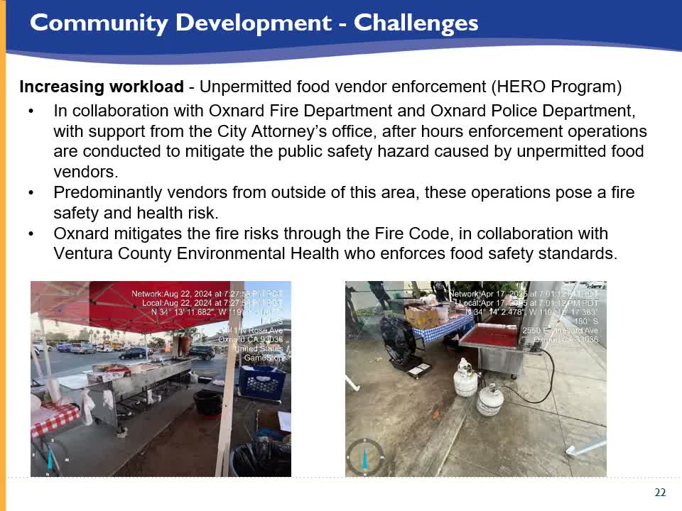 Oxnard expands after‑hours enforcement on unpermitted food vendors, cites safety and state law limits