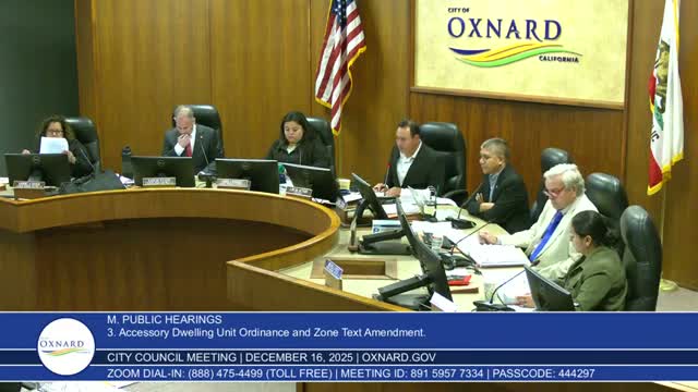 Oxnard updates ADU rules to align with state law while retaining local design controls