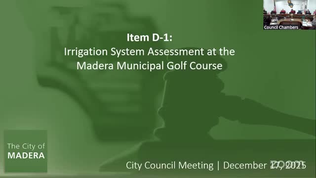 Madera council authorizes irrigation assessment at municipal golf course