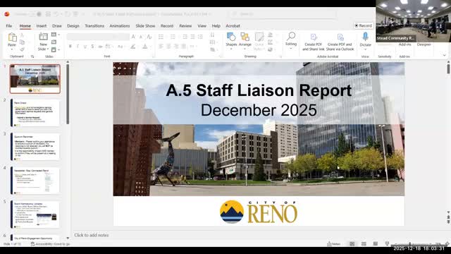 Neighborhood Advisory Board gets a refresher on roles and agenda procedures; routine items approved