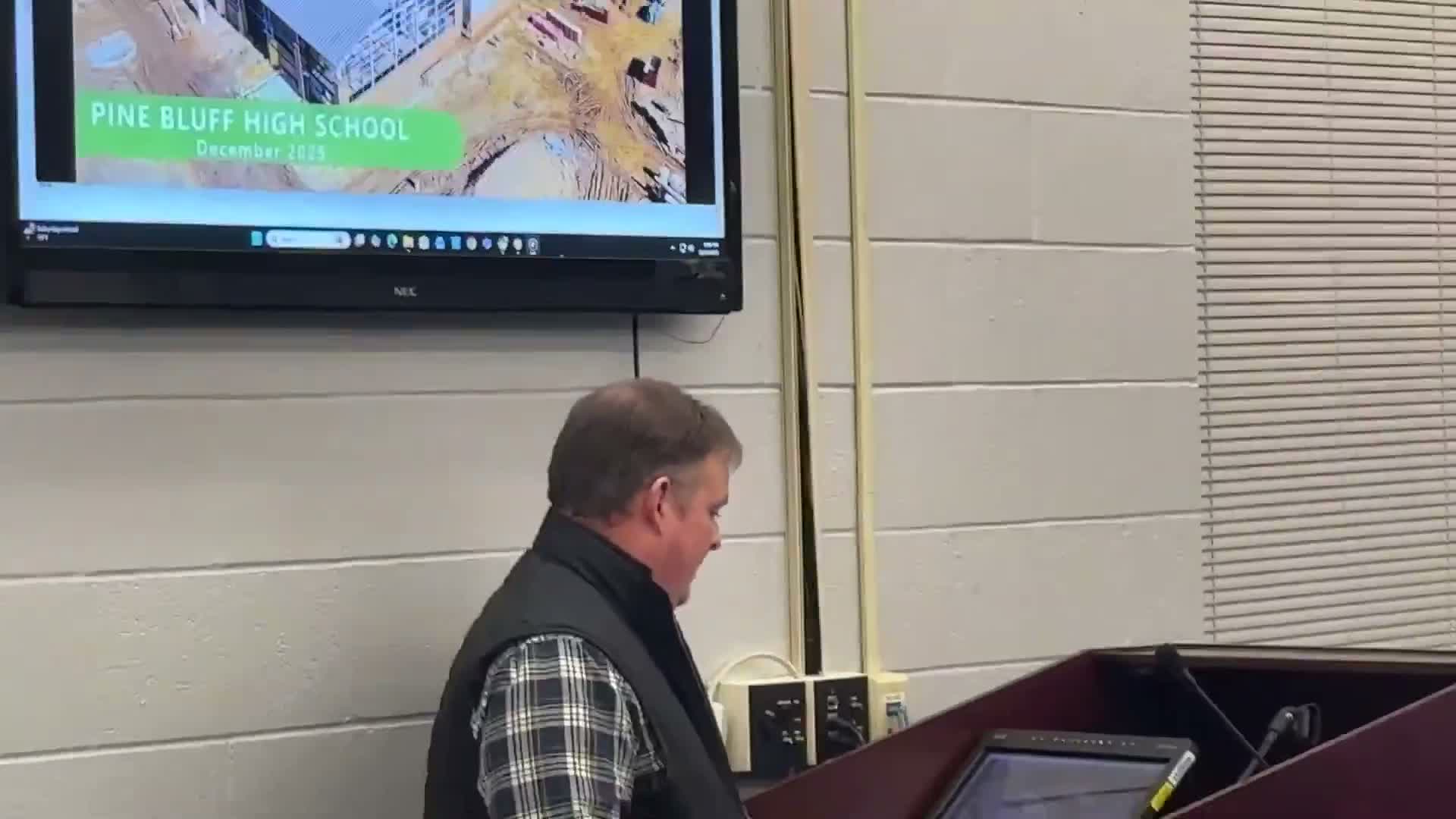 Pine Bluff district reports $49.4 million spent on new high school; phased turnovers expected beginning February 2026