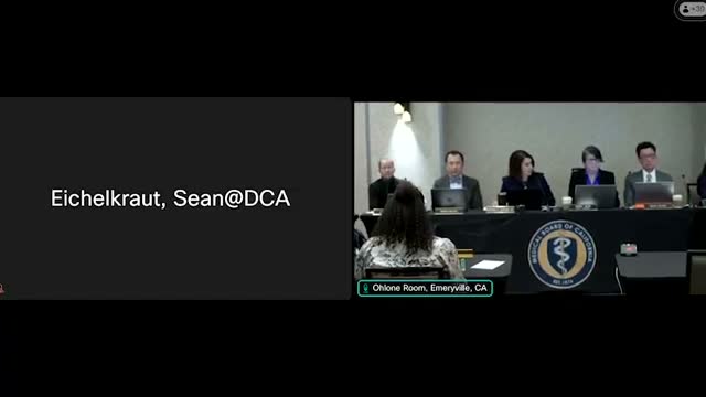 Board debate over enforcement data: member says quarterly reporting inflates discipline; public demands maternal mortality report