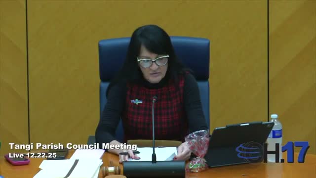 Tangipahoa Parish Council adopts 120‑day moratorium on certain treatment and shelter applications