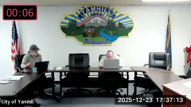 Yamhill council awards North Olive water-main contract, authorizes Dahlia negotiations