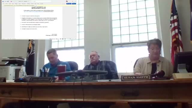 Governing body approves county claims and adjourns meeting