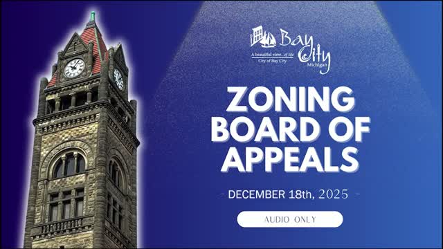 Bay City zoning board moves regular meetings to 6 p.m., appoints bylaws committee