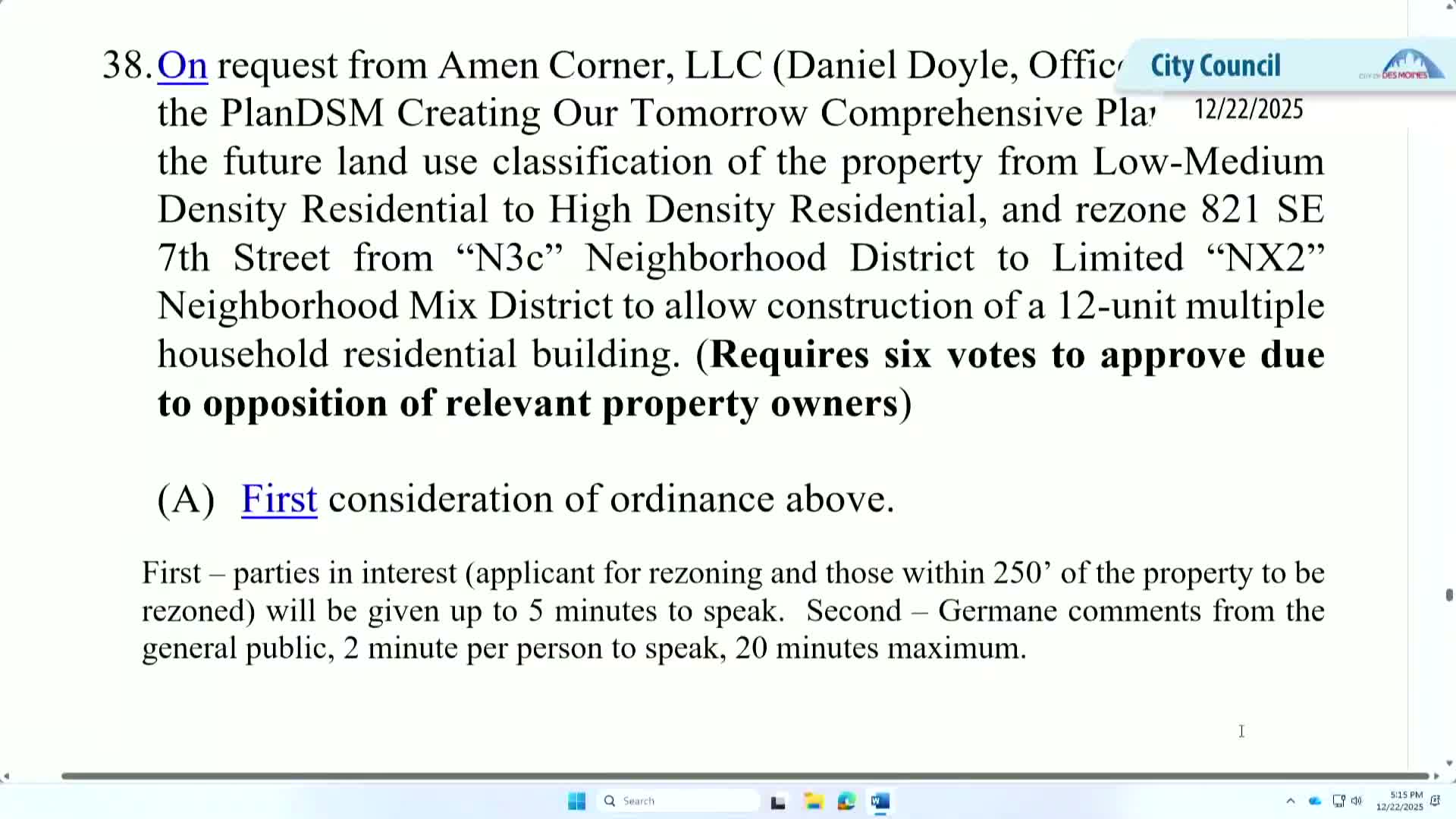 Neighbors push back on proposed 12-unit development at 821 SE 7th; council hears applicant arguments