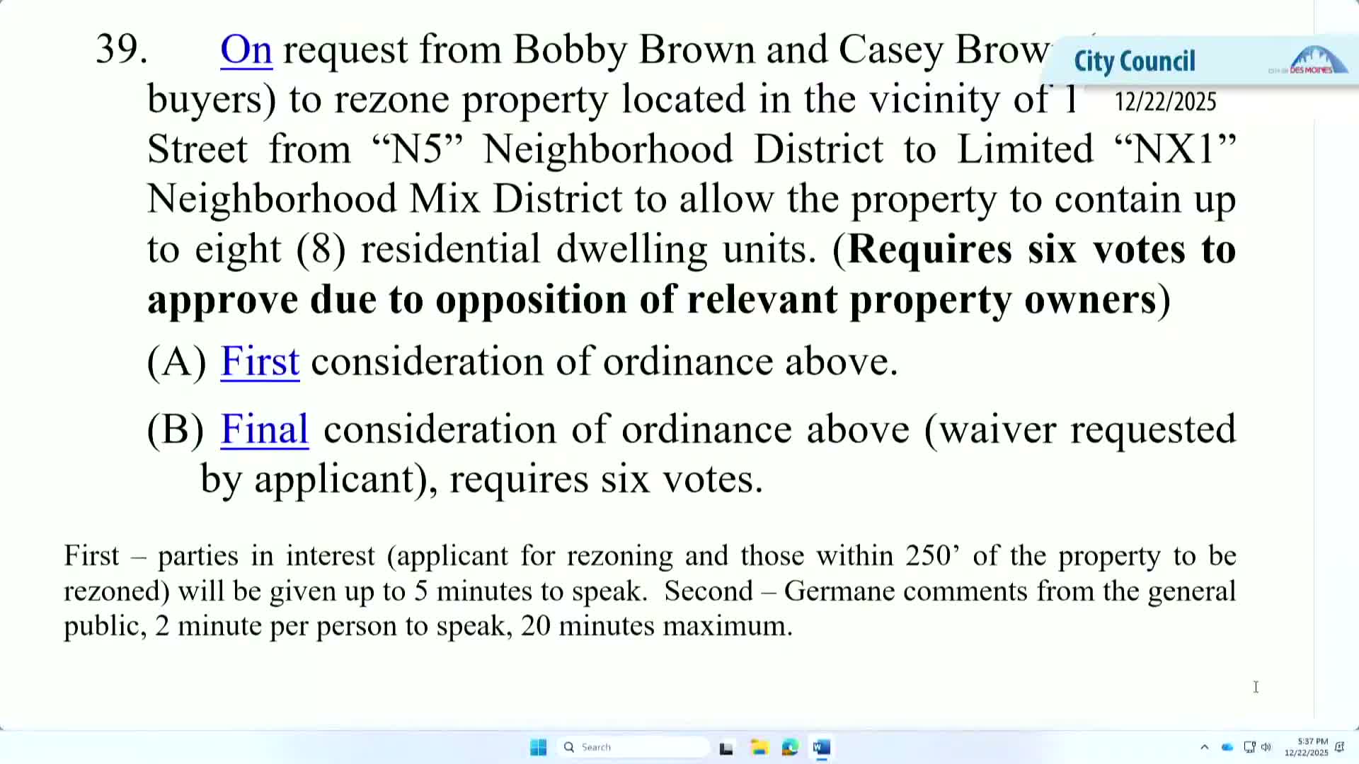 Council denies rezoning request at 1233 10th Street, favors staff’s 3-unit recommendation