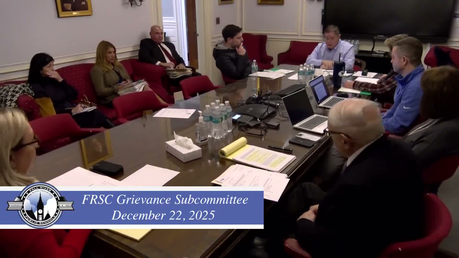 Subcommittee invokes statute to consider executive session for grievances and collective bargaining