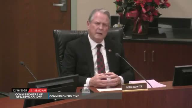 Commissioner warns Leonardtown annexation and exemption from excise tax could cost St. Mary's County millions