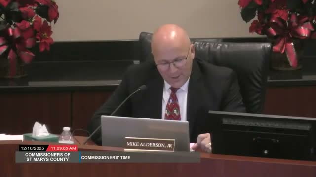 County commissioner urges St. Mary's County to develop warming centers, proposes Fairlead Academy as temporary site