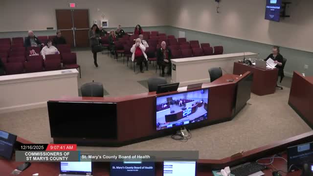 St. Mary's County health officer reports 10,000+ Health Hub encounters, flags Medicaid and vaccine changes