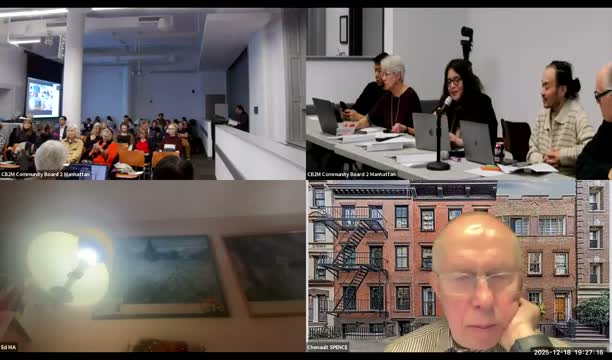 CB2 hears announcement: developer team selected for 100% affordable 'Hudson Mosaic' at 388 Hudson