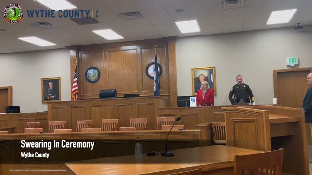 Newly sworn members take oaths for Wythe County board