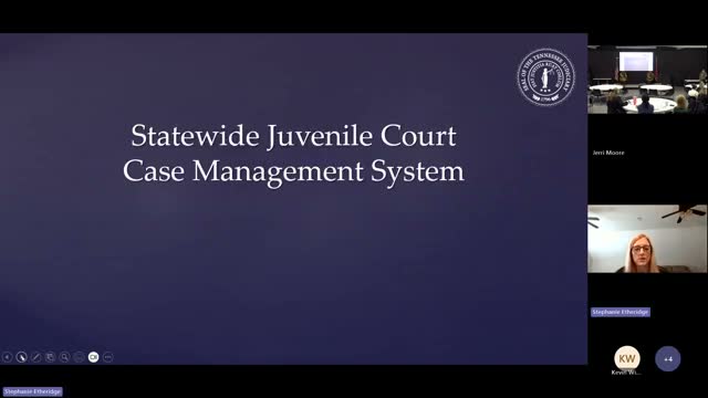 State requires CJIS‑compliant juvenile case system; Quest rollout at 74 of 98 courts