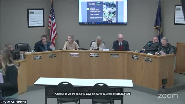 Keller Associates recommends Site 2 as top choice for St. Helens reservoir; council raises wetlands and neighborhood concerns