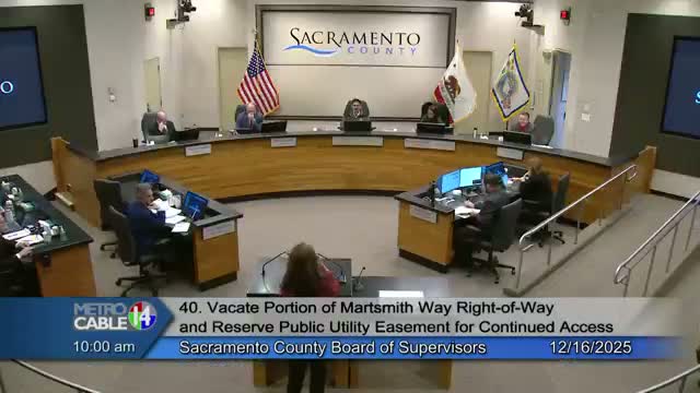 Board approves vacating portion of March Smith Way in Fair Oaks after neighborhood compromise