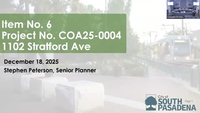 Commission approves two‑story addition to Stratford Tract home with requested refinements