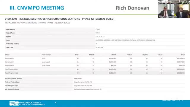 Regional planners explain MPO role; board approves NEVI charging-station TIP amendment