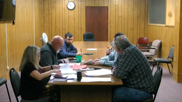 Woods County approves routine transfers, surplus declarations and a purchase order; some vote details unclear