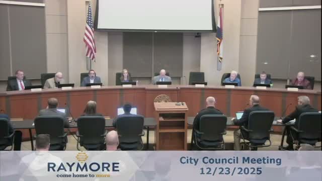 Raymore council conditionally rezones Good Ranch Tract 12 for proposed federal records-storage facility after public hearing