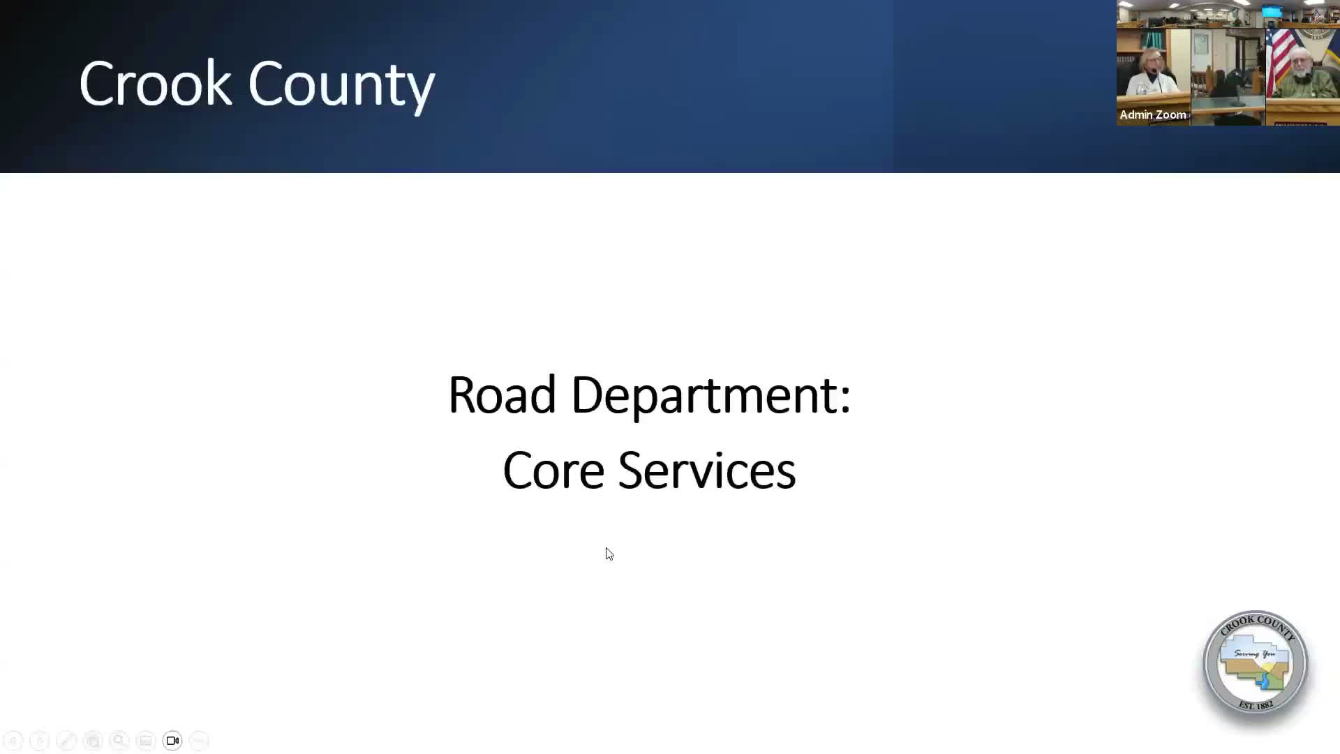 Crook County special session postpones road department review; session adjourned