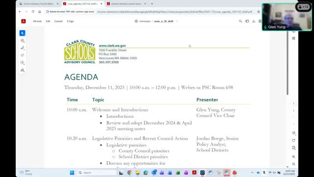 Clark County outlines budget strains, public-safety sales tax option and housing protections