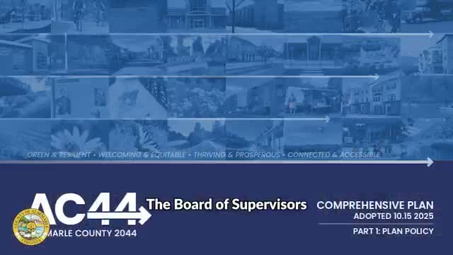 Albemarle adopts AC 44 comprehensive plan and launches enterprise permitting portal