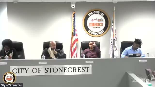 Stonecrest council votes 3–2 to enter executive session on personnel, litigation, real estate and cybersecurity