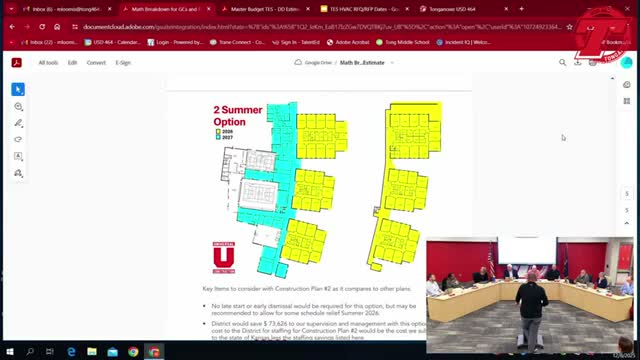 USD 4 board hears two‑phase elementary HVAC plan; district says total cost should stay under $6 million