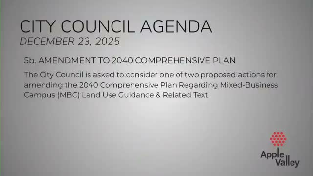 Council continues Orchard Place comp‑plan amendment after applicant cites late well/resource data