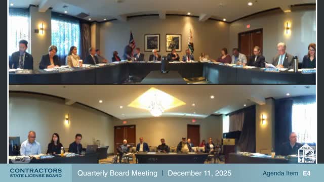 CSLB asks staff to draft law clarifying when license numbers can be reissued