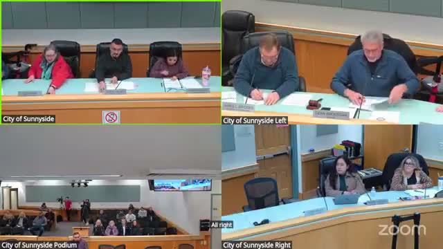 Sunnyside Council adopts $50.07 million 2026 budget, approves Q1 hiring freeze and compensation schedule