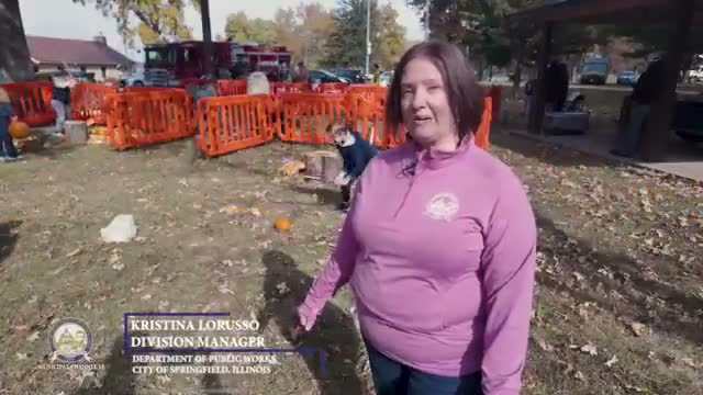 Springfield Public Works hosts fifth annual Pumpkin Smash with composting, shredding and food drive