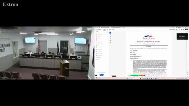 San Juan County holds CDBG project hearing; no members of public testified