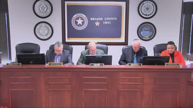 Brazos County commissioners approve insurance payment, budget amendment and routine staff requests in special Dec. 30 session