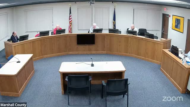 Marshall County commissioners approve claims, confirm appointments and void proposed lobbying contract