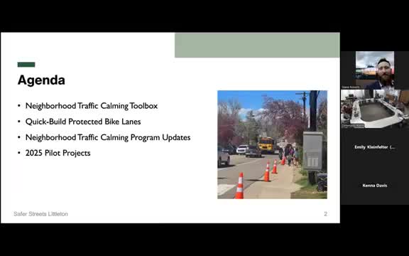 Littleton staff present Safer Streets updates: new scoring tool, pilot revisions and public dashboard due in January
