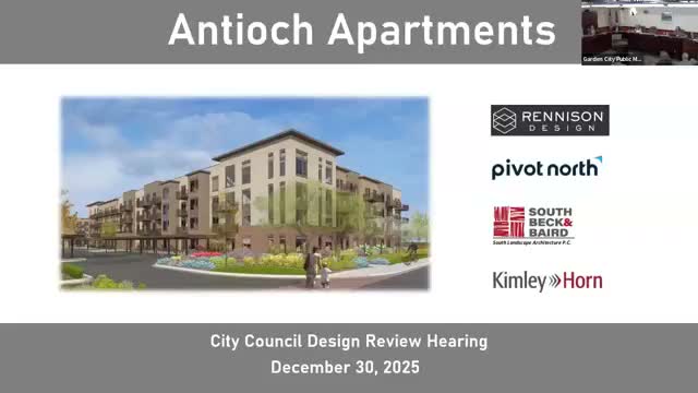 Garden City hearing on 236-unit ‘Antioch Apartments’ ends with council continuing deliberations to Jan. 10