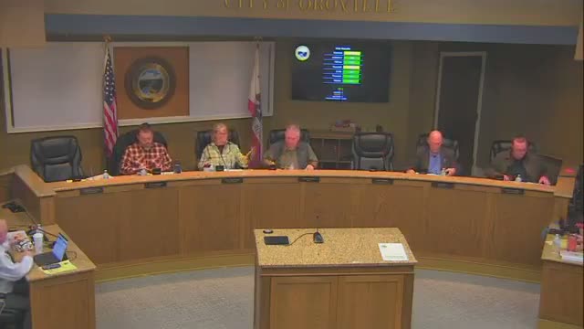 Oroville City Council adopts meeting agenda, moves to closed session